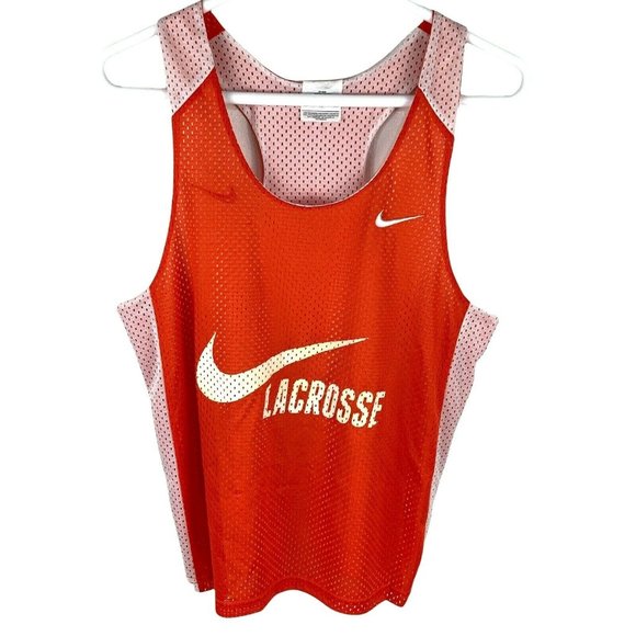 Nike Other - Vintage Nike Reversible Lacrosse LAX Orange Jersey